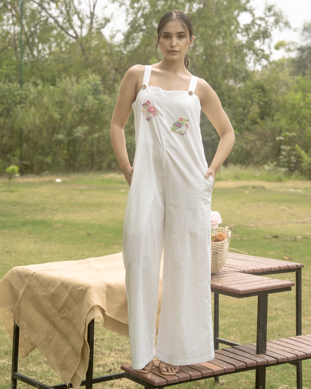 Meeraa Hand-Embroidered Jumpsuit