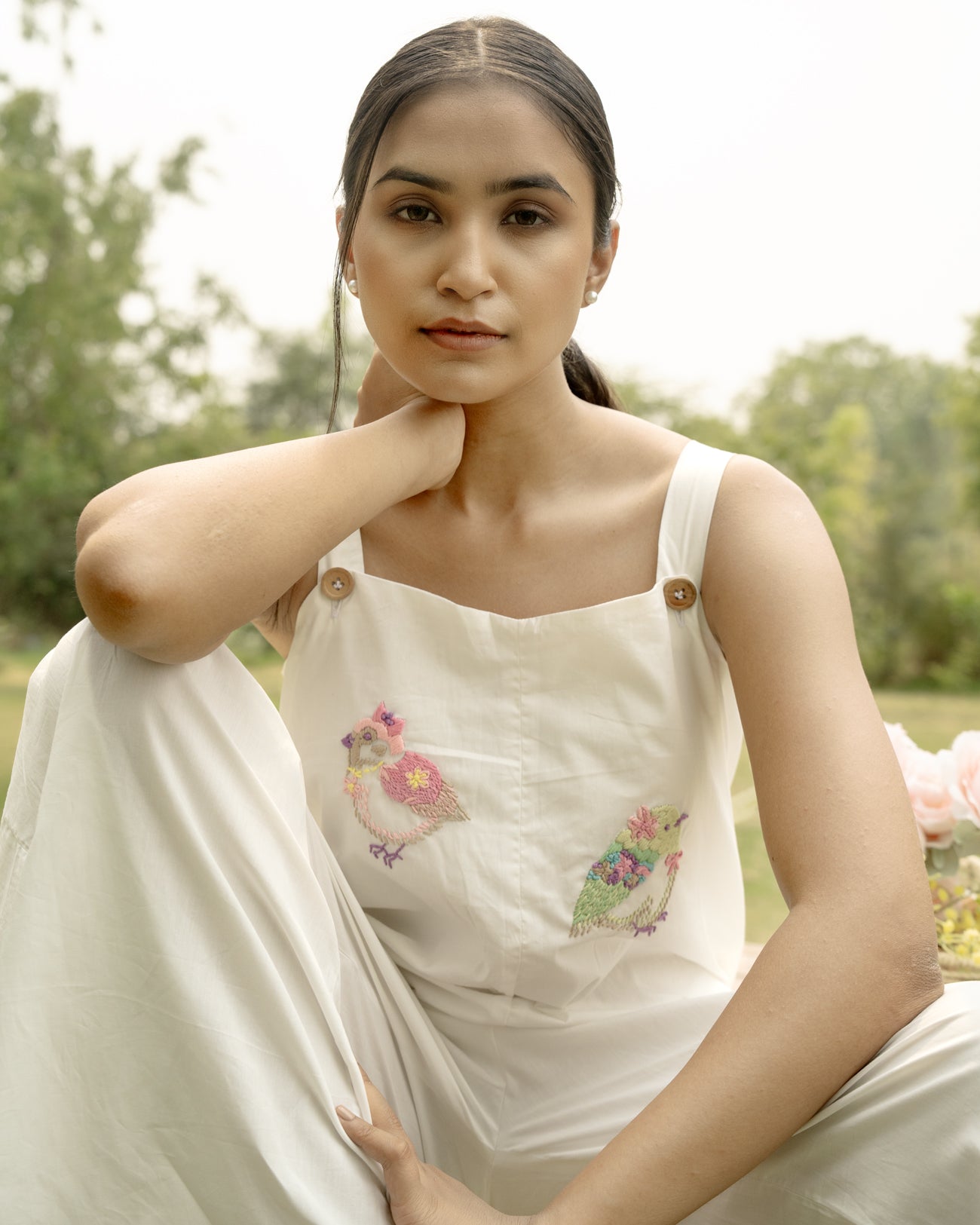 Meeraa Hand-Embroidered Jumpsuit