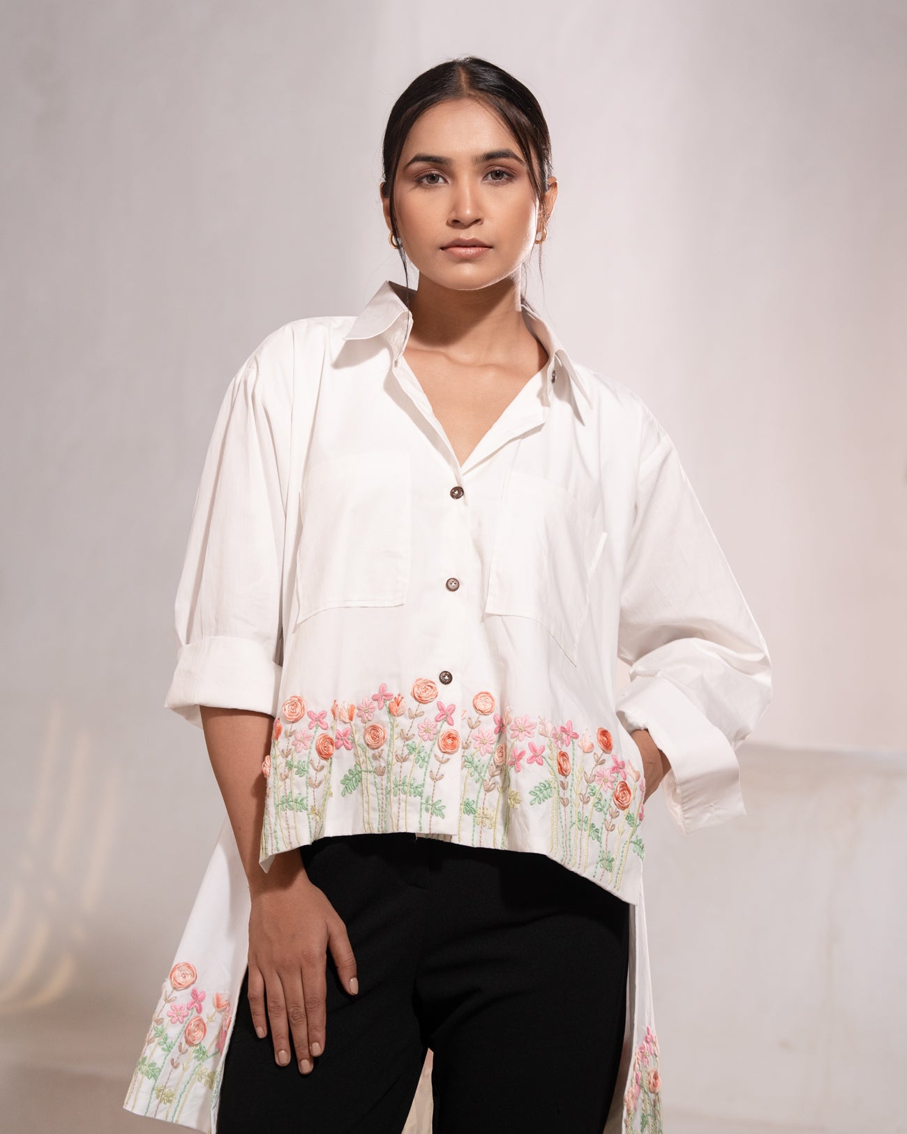 Maitreyi Hand-Embroidered Shirt