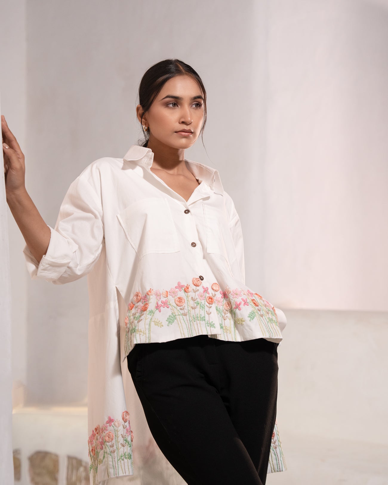 Maitreyi Hand-Embroidered Shirt