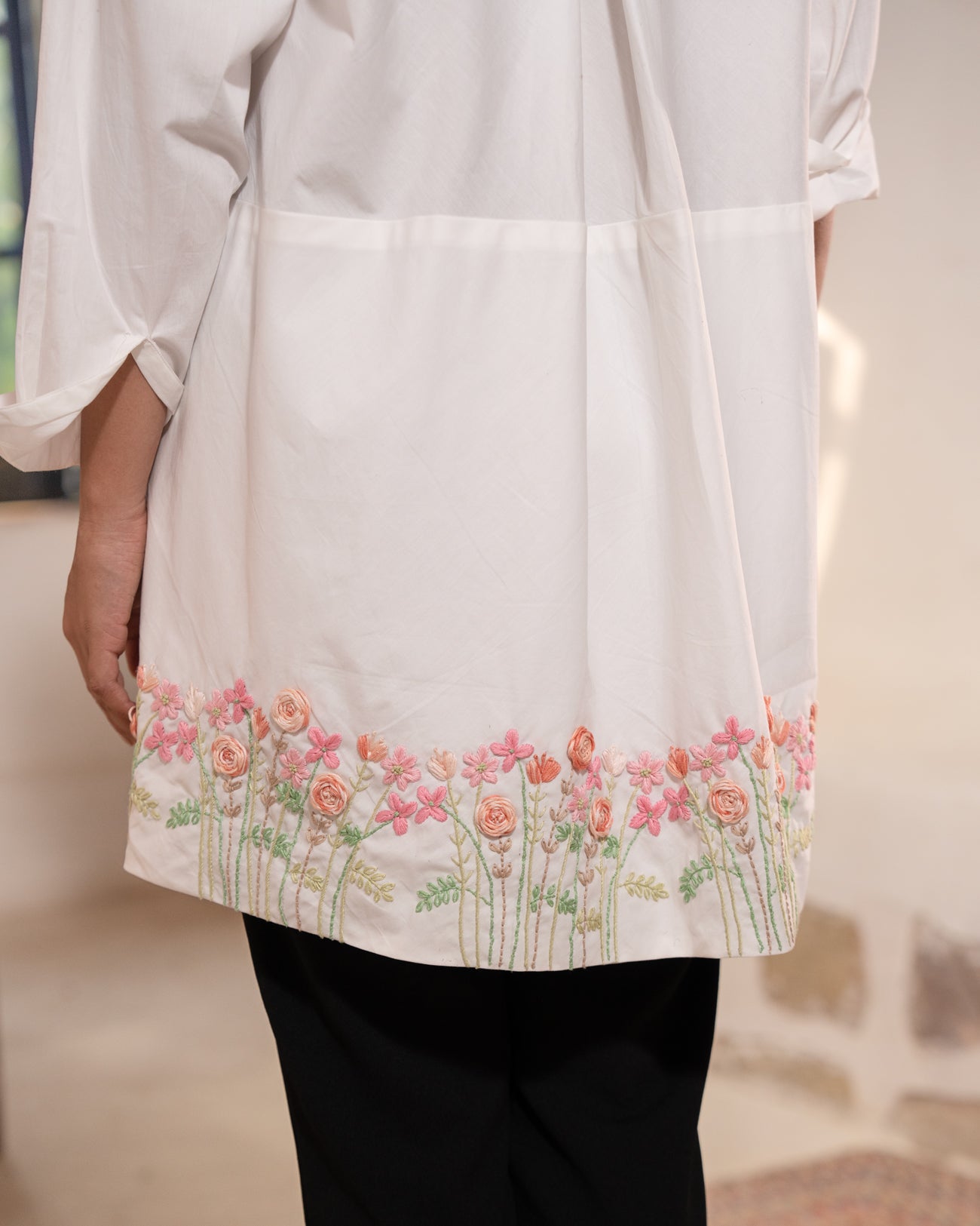 Maitreyi Hand-Embroidered Shirt