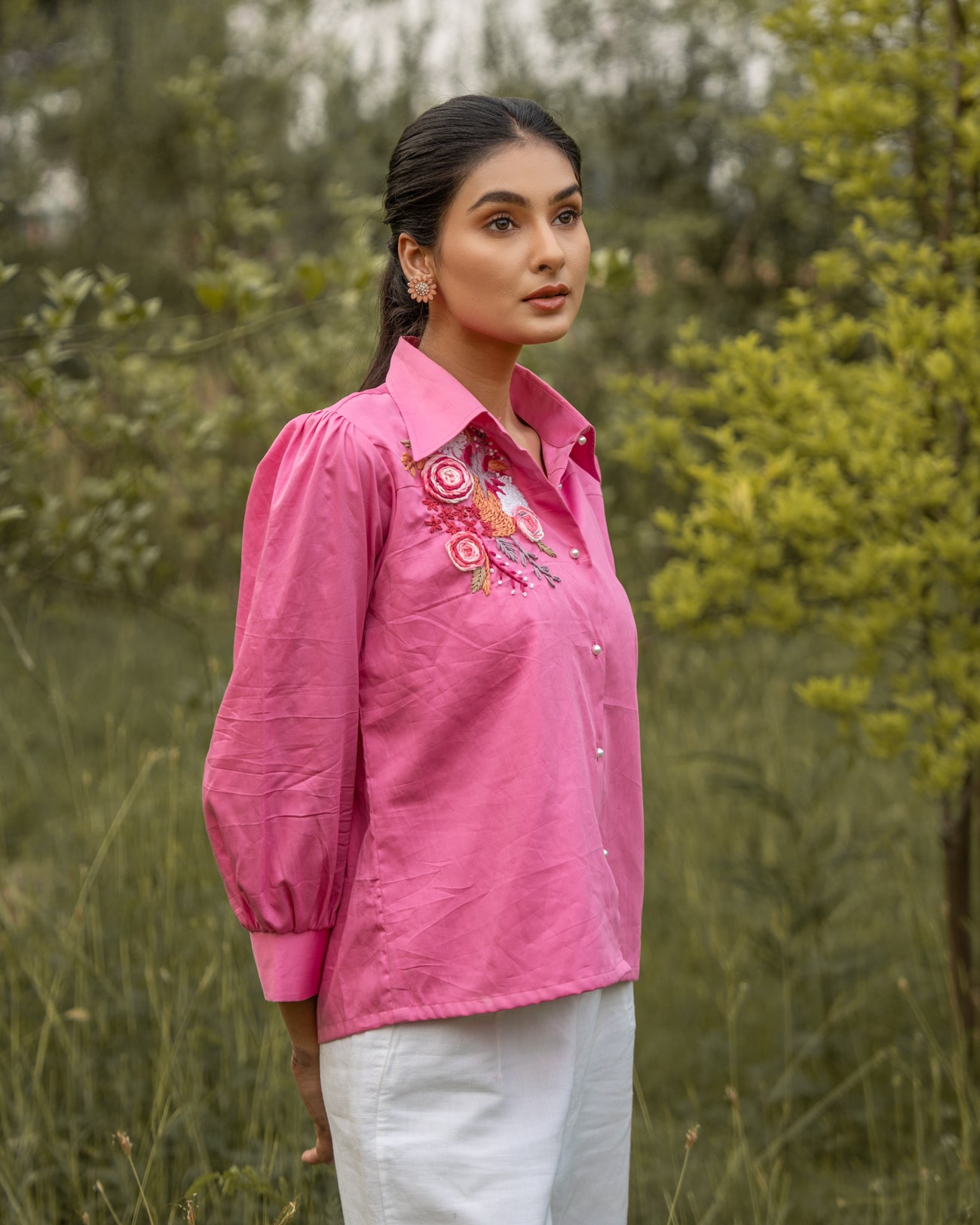 Geet Hand-Embroidered Shirt