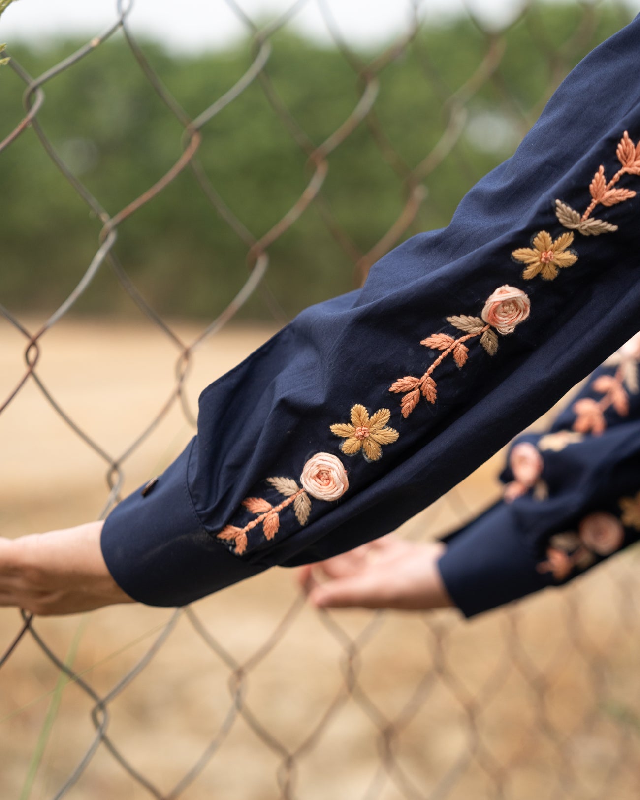 Navyaa Hand-Embroidered Shirt