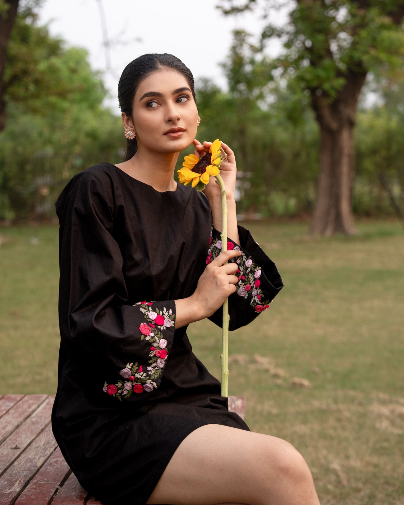 Eshaa Hand-Embroidered Short Dress