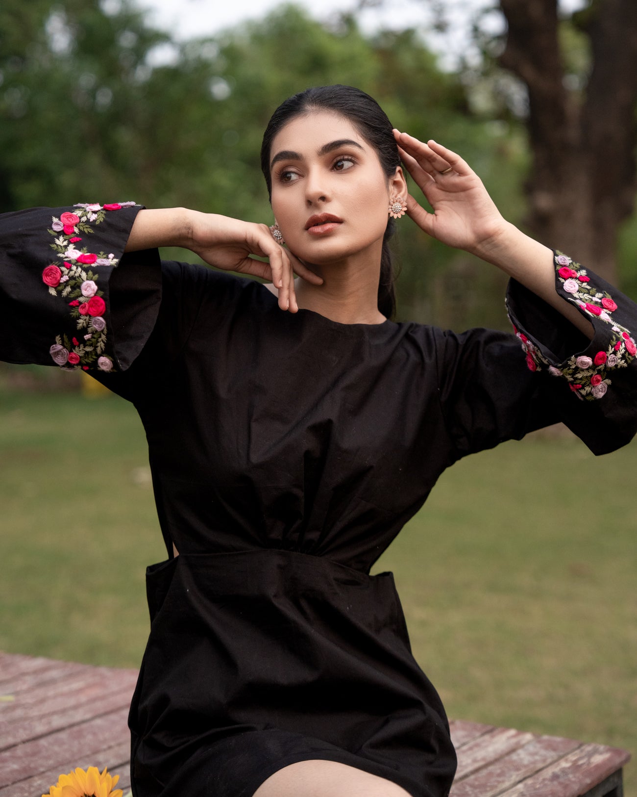 Eshaa Hand-Embroidered Short Dress