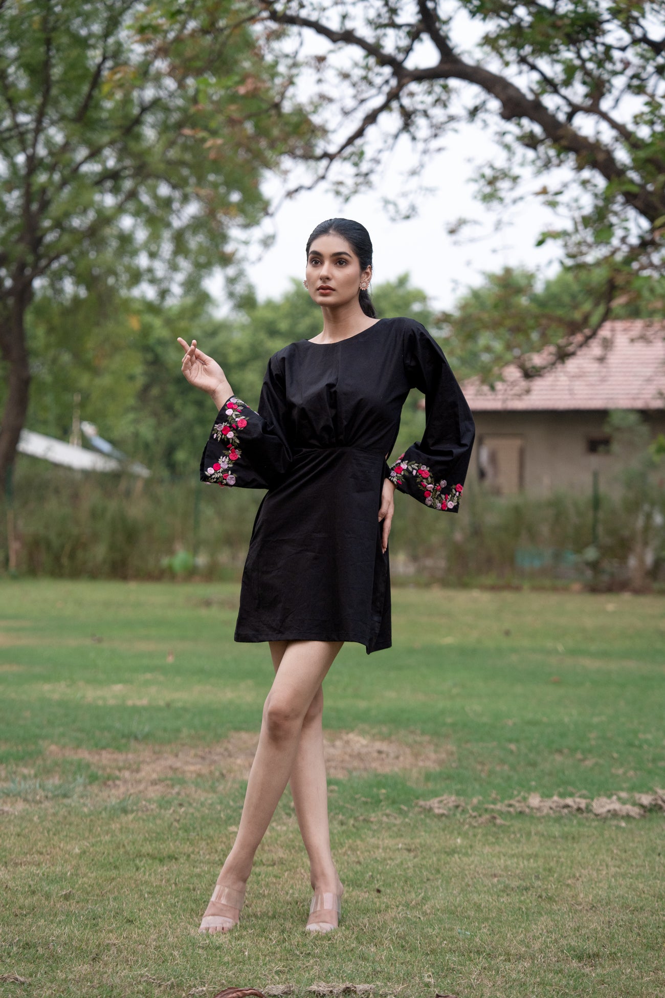 Eshaa Hand-Embroidered Short Dress