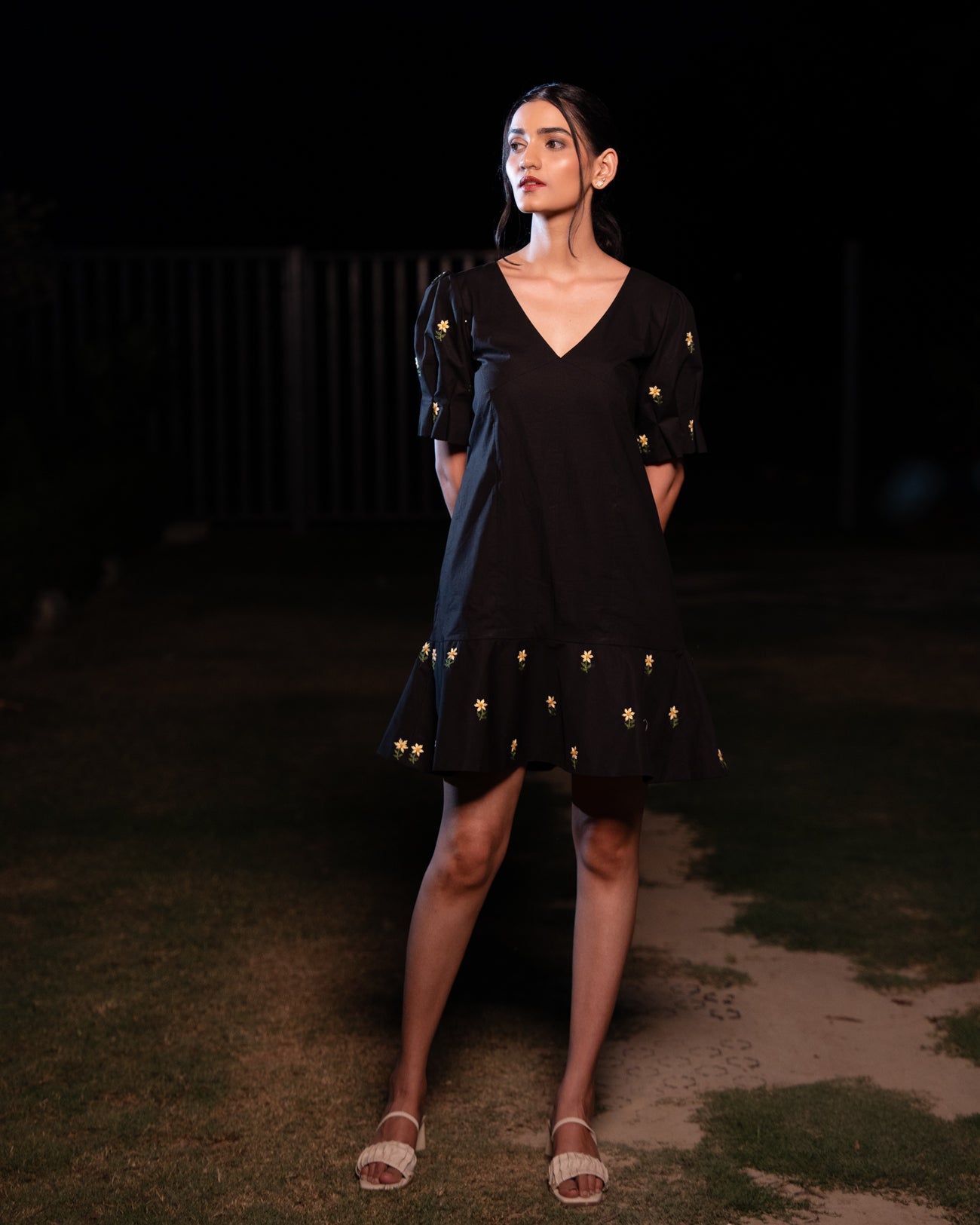 Rasika Hand-Embroidered Short Dress