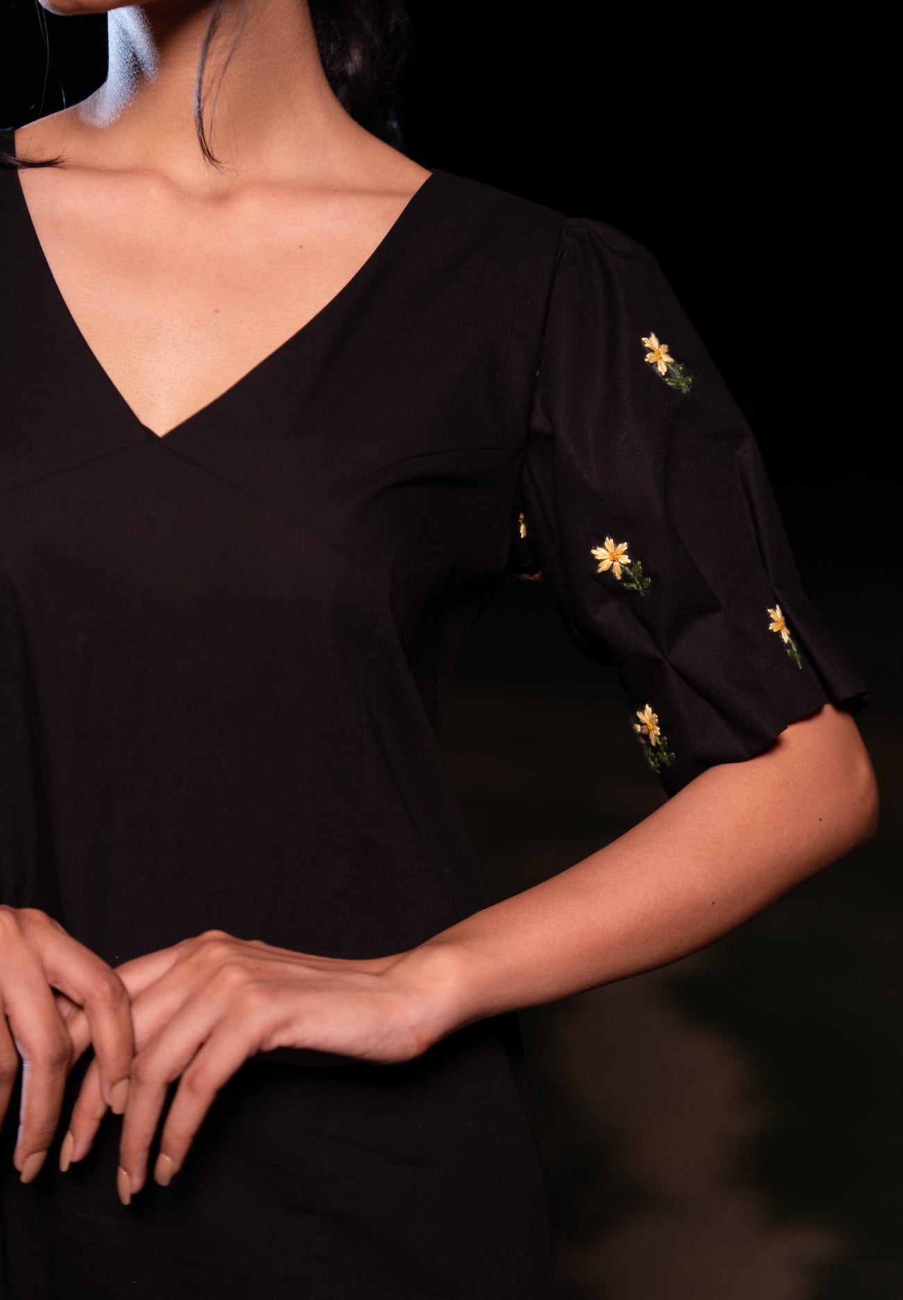 Rasika Hand-Embroidered Short Dress