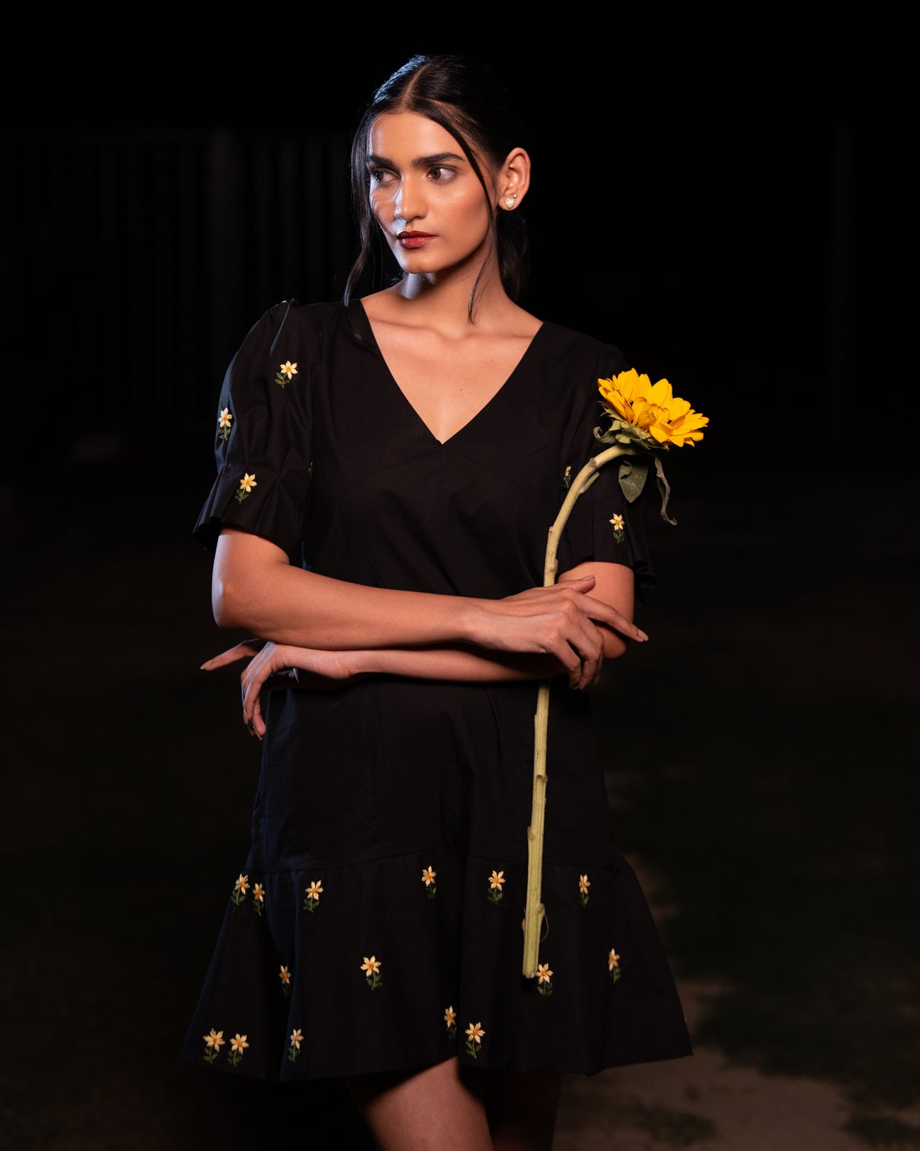 Rasika Hand-Embroidered Short Dress