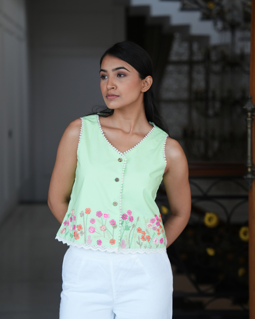 Priyaa Hand-Embroidered Top